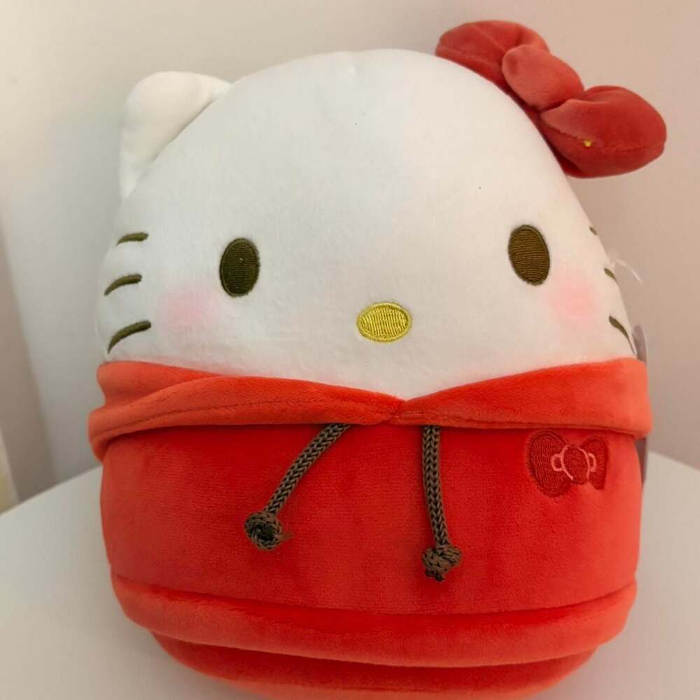 Squishmallows Hello Kitty Plush in Red Hoodie